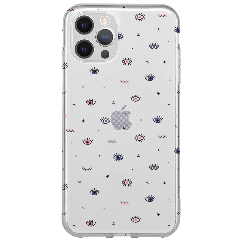 Apple iPhone 12 Pro Max Şeffaf Telefon Kılıfı - Dijital Göz