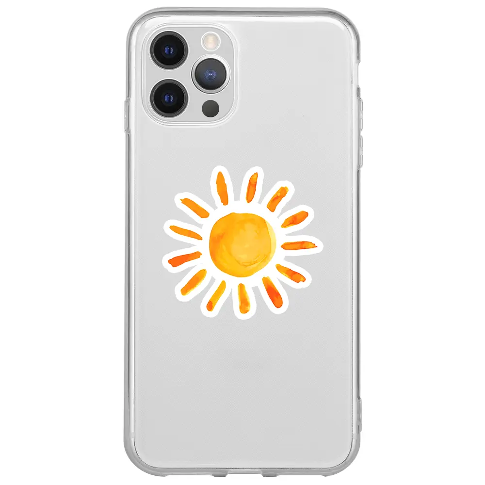 Apple iPhone 12 Pro Max Şeffaf Telefon Kılıfı - Güneş