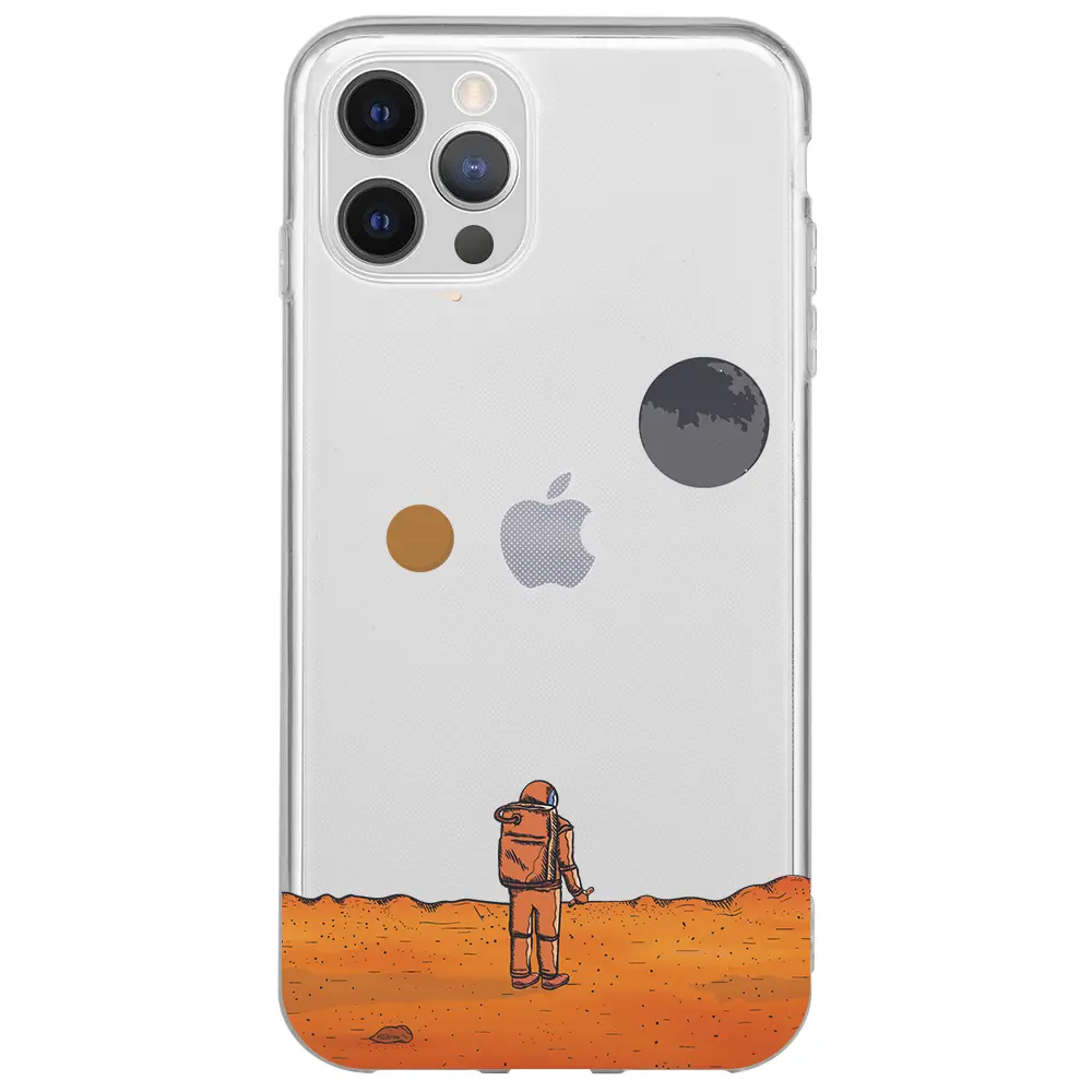 Apple iPhone 12 Pro Max Şeffaf Telefon Kılıfı - Mars