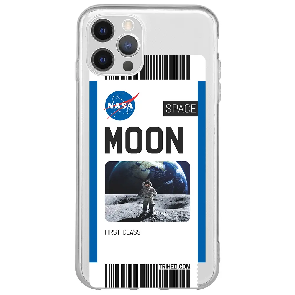 Apple iPhone 12 Pro Max Şeffaf Telefon Kılıfı - Moon Bileti