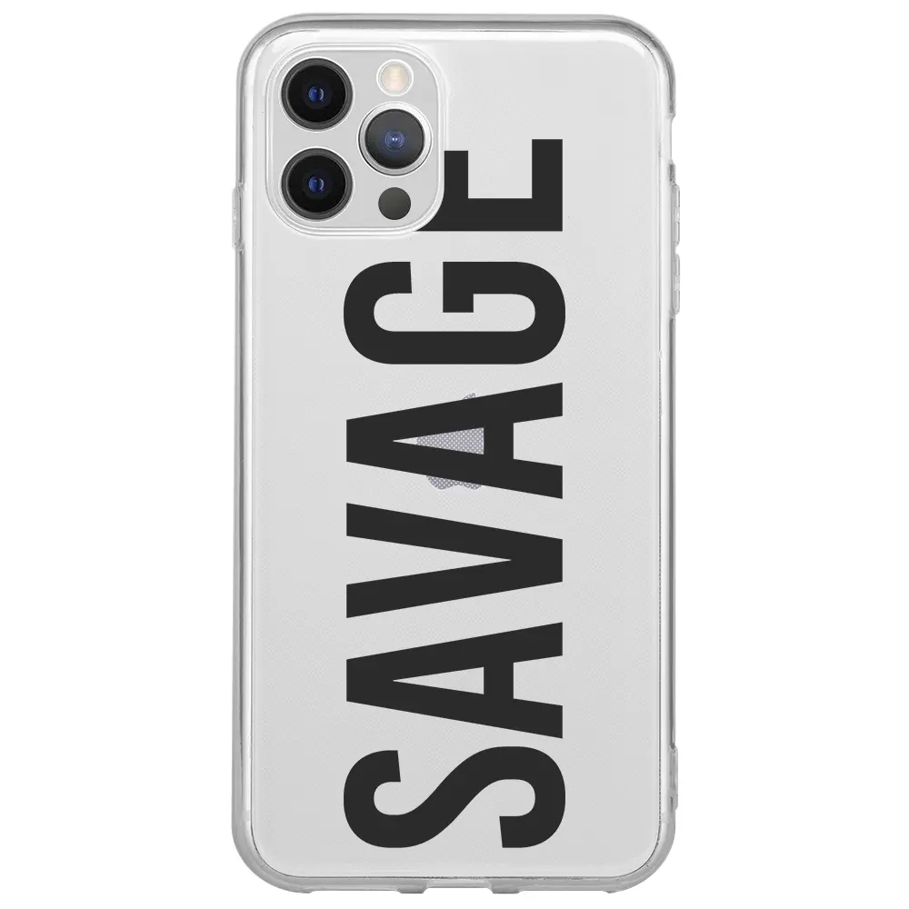 Apple iPhone 12 Pro Max Şeffaf Telefon Kılıfı - Savage