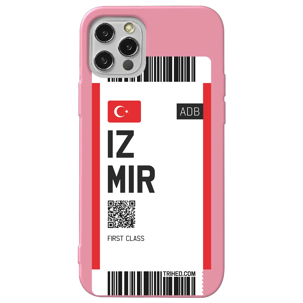 Apple iPhone 12 Pro Pembe Renkli Silikon Telefon Kılıfı - İzmir Bileti