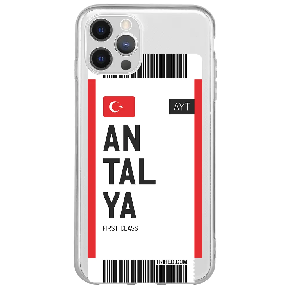 Apple iPhone 12 Pro Şeffaf Telefon Kılıfı - Antalya Bileti