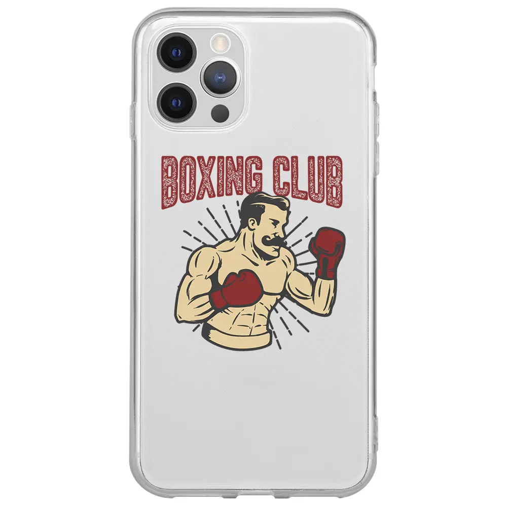 Apple iPhone 12 Pro Şeffaf Telefon Kılıfı - Boxing Club