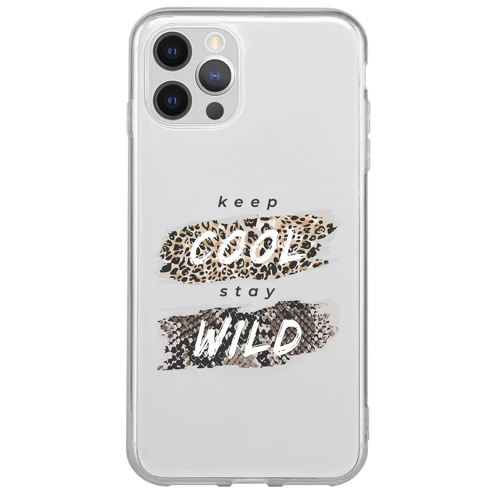 Apple iPhone 12 Pro Şeffaf Telefon Kılıfı - Cool Wild
