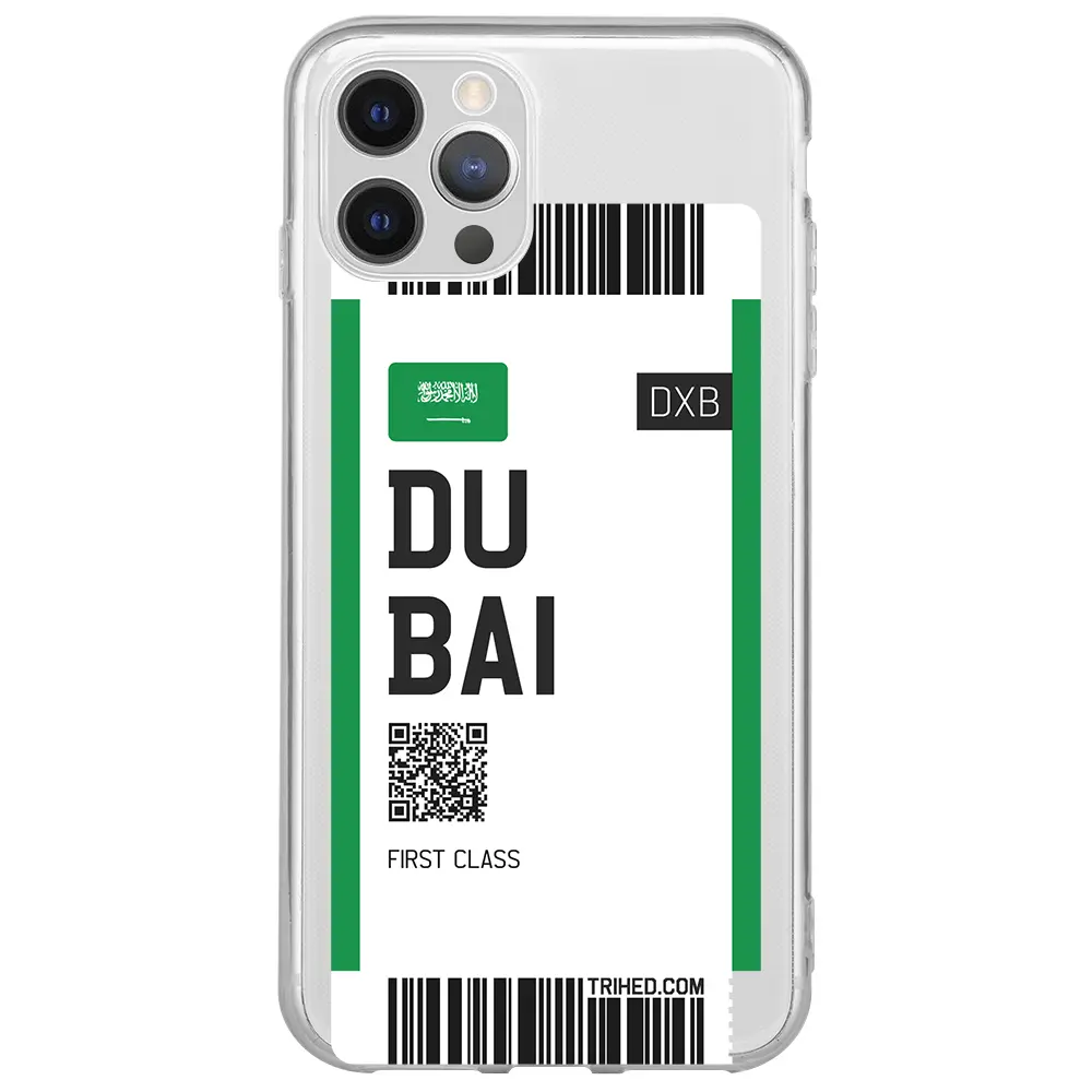 Apple iPhone 12 Pro Şeffaf Telefon Kılıfı - Dubai Bileti