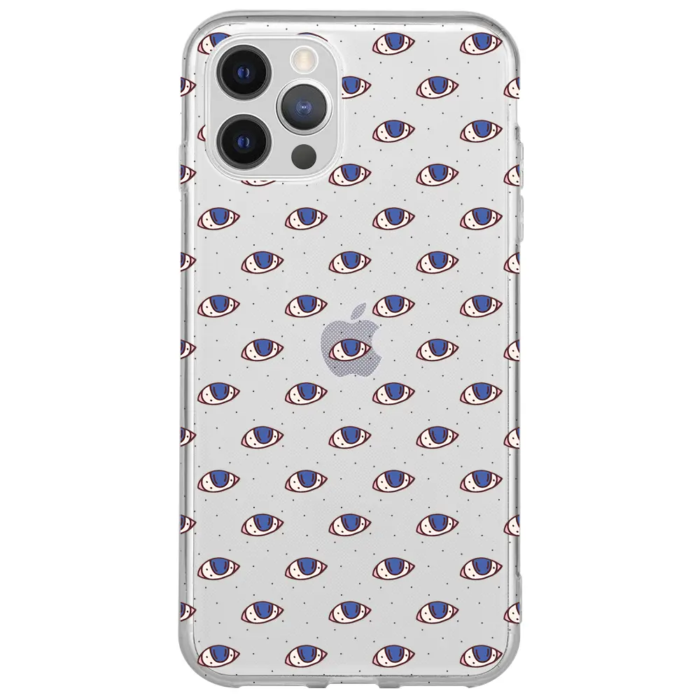 Apple iPhone 12 Pro Şeffaf Telefon Kılıfı - Eyes On You