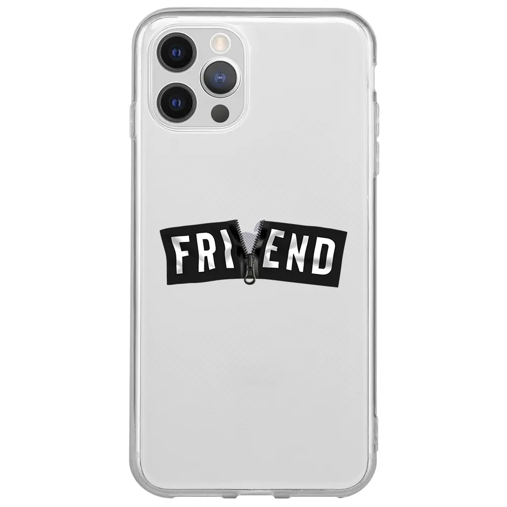 Apple iPhone 12 Pro Şeffaf Telefon Kılıfı - Friend