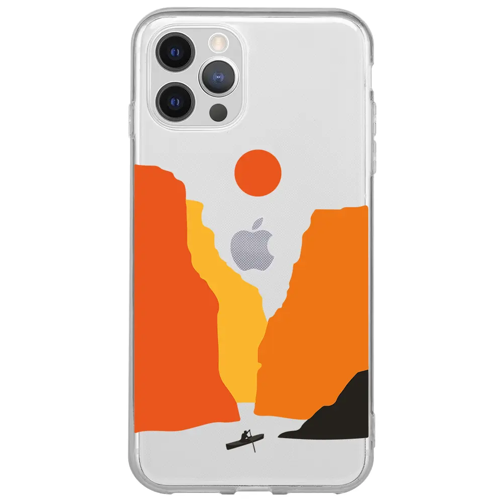 Apple iPhone 12 Pro Şeffaf Telefon Kılıfı - Manzara 3