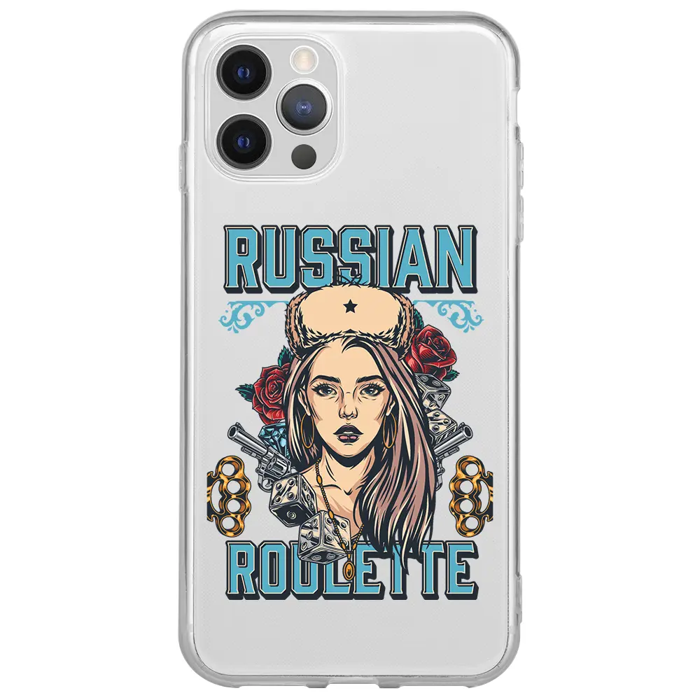 Apple iPhone 12 Pro Şeffaf Telefon Kılıfı - Russian Girl