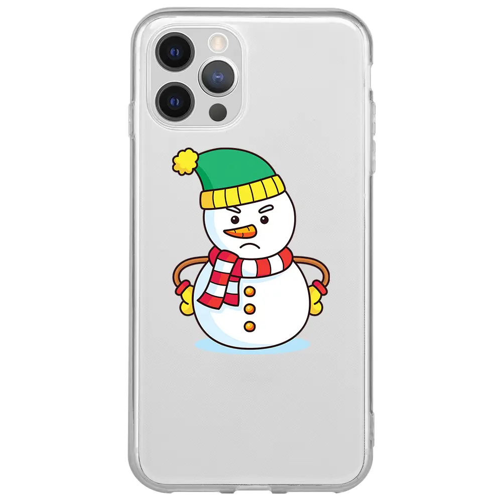 Apple iPhone 12 Pro Şeffaf Telefon Kılıfı - Snowman 3