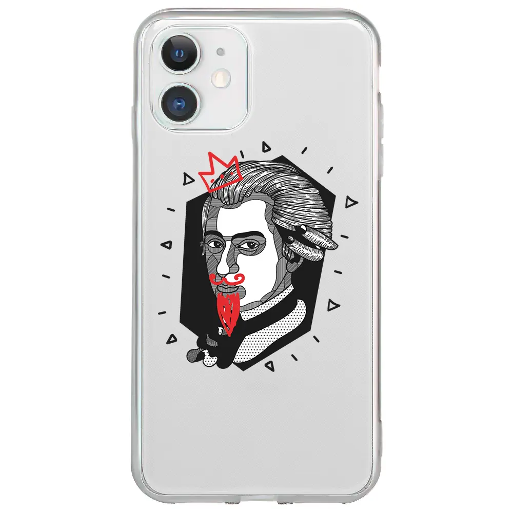 Apple iPhone 12 Şeffaf Telefon Kılıfı - Amadeus Mozart