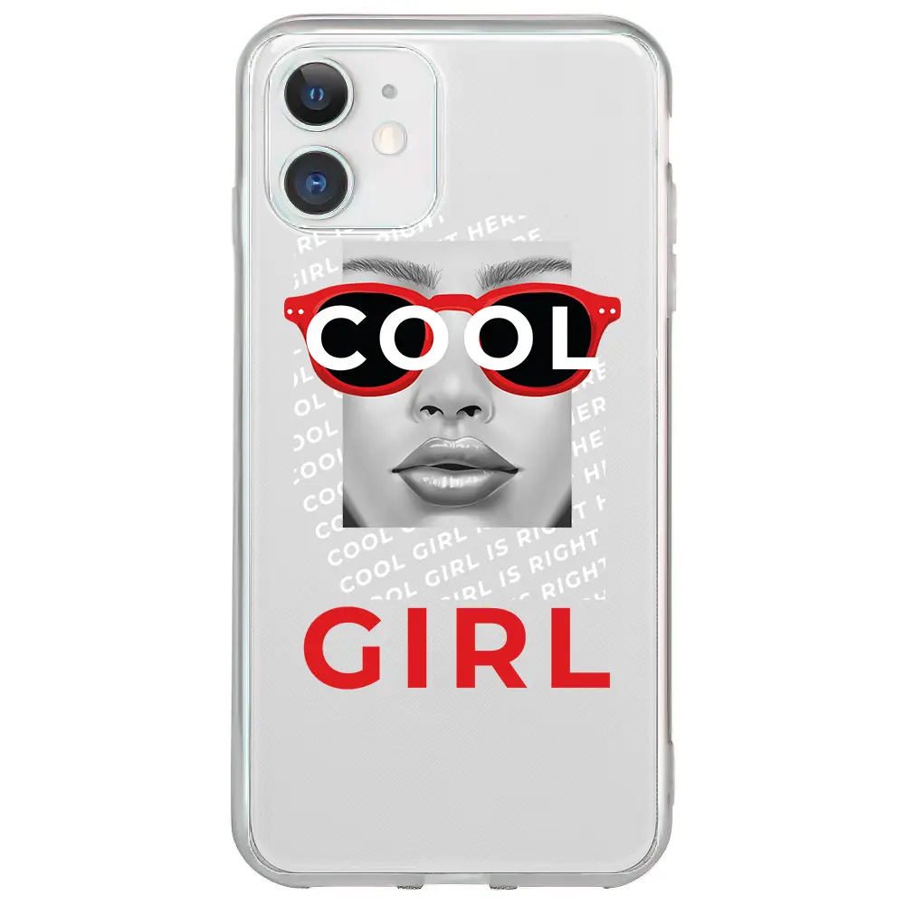 Apple iPhone 12 Şeffaf Telefon Kılıfı - Cool Girl
