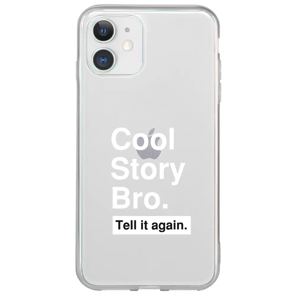 Apple iPhone 12 Şeffaf Telefon Kılıfı - Cool Story Bro