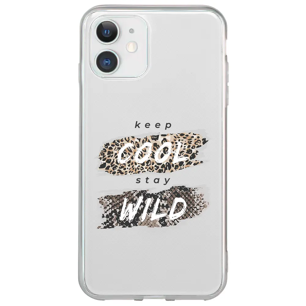 Apple iPhone 12 Şeffaf Telefon Kılıfı - Cool Wild