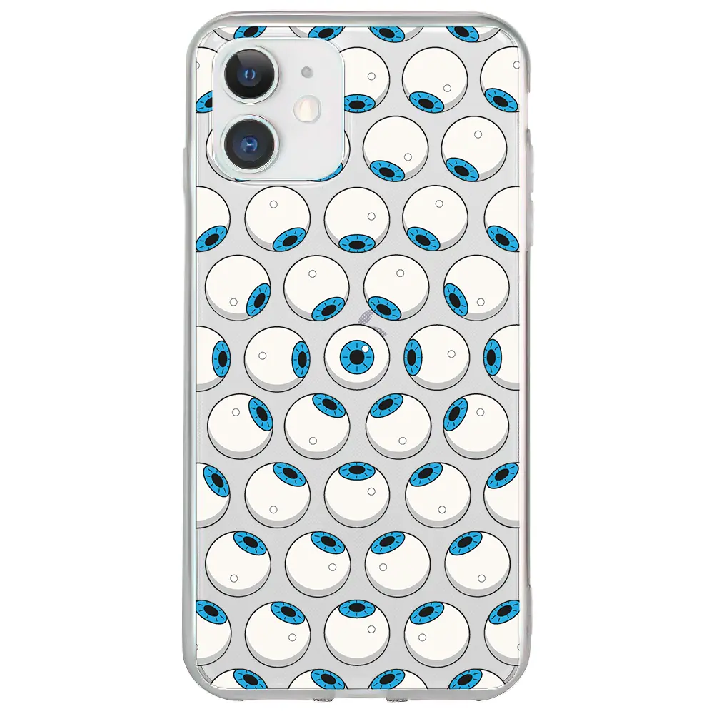 Apple iPhone 12 Şeffaf Telefon Kılıfı - Eyes On You 2