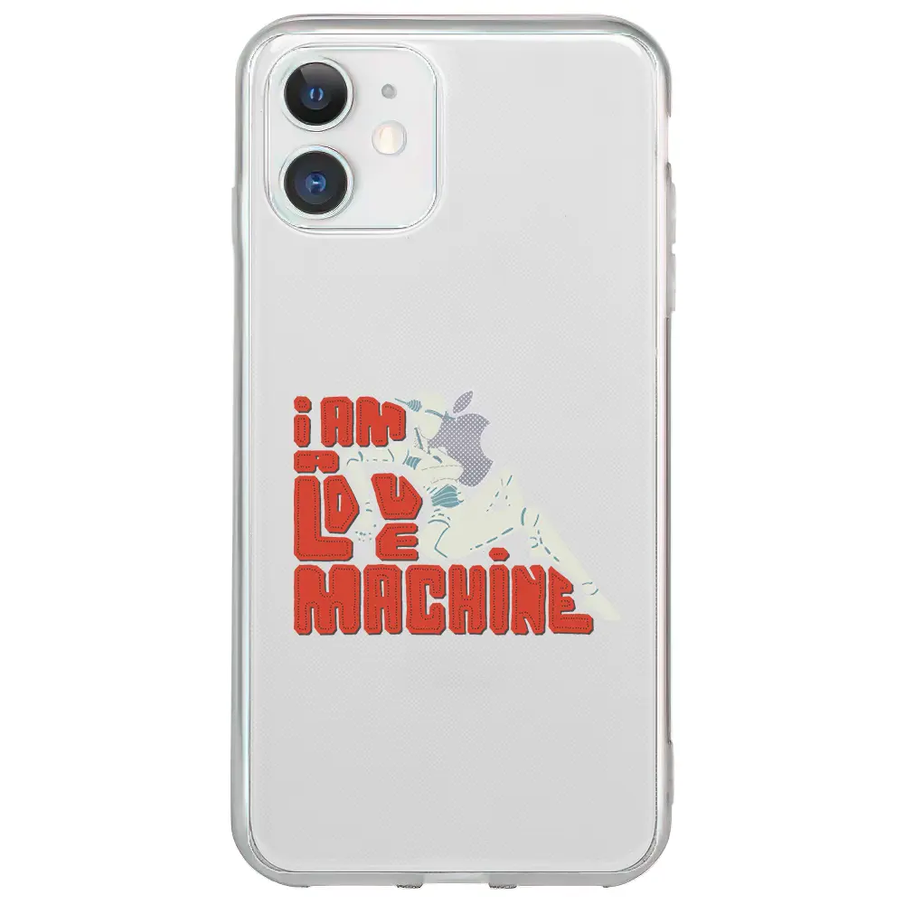Apple iPhone 12 Şeffaf Telefon Kılıfı - Love Machine