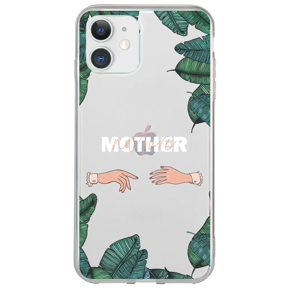 Apple iPhone 12 Şeffaf Telefon Kılıfı - Nature Mother