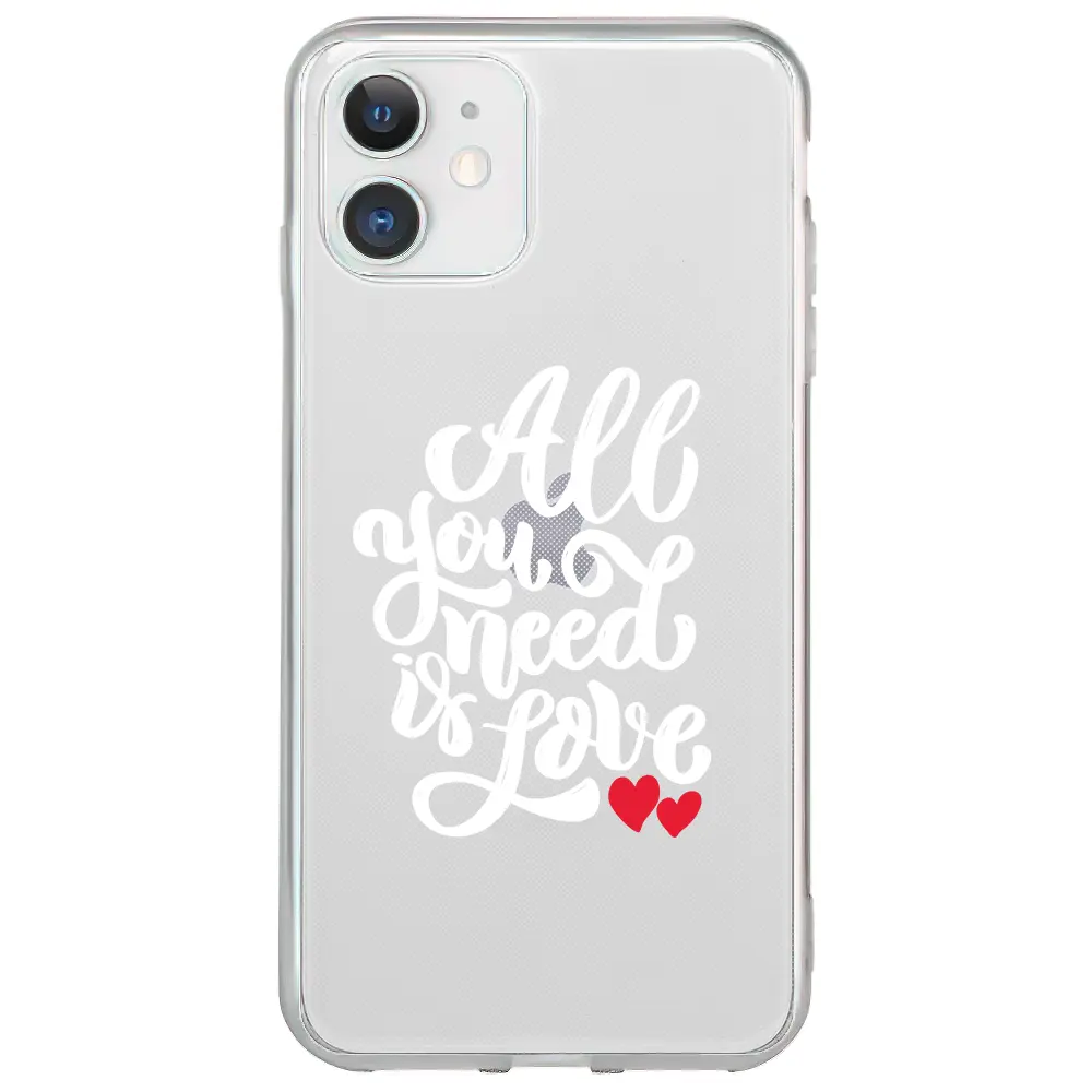Apple iPhone 12 Şeffaf Telefon Kılıfı - Need Love