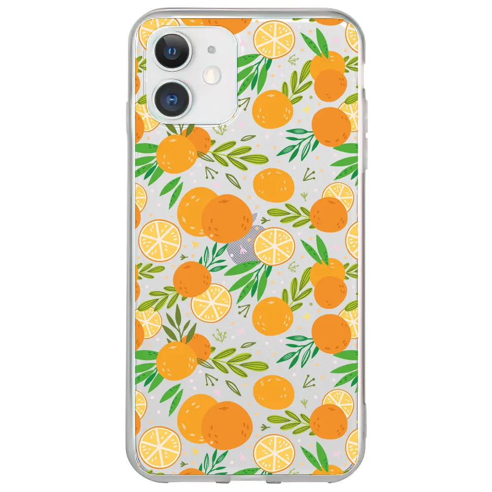 Apple iPhone 12 Şeffaf Telefon Kılıfı - Portakal Bahçesi 2