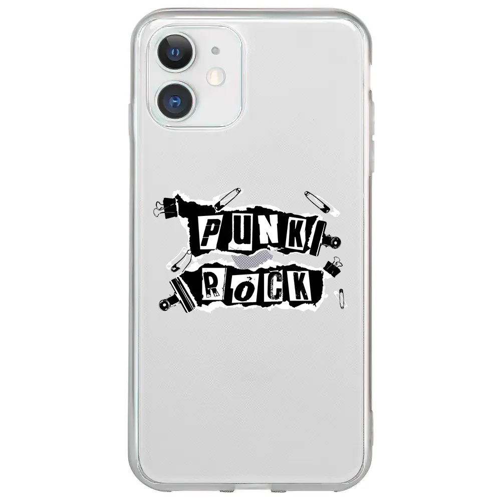 Apple iPhone 12 Şeffaf Telefon Kılıfı - Punk Rock