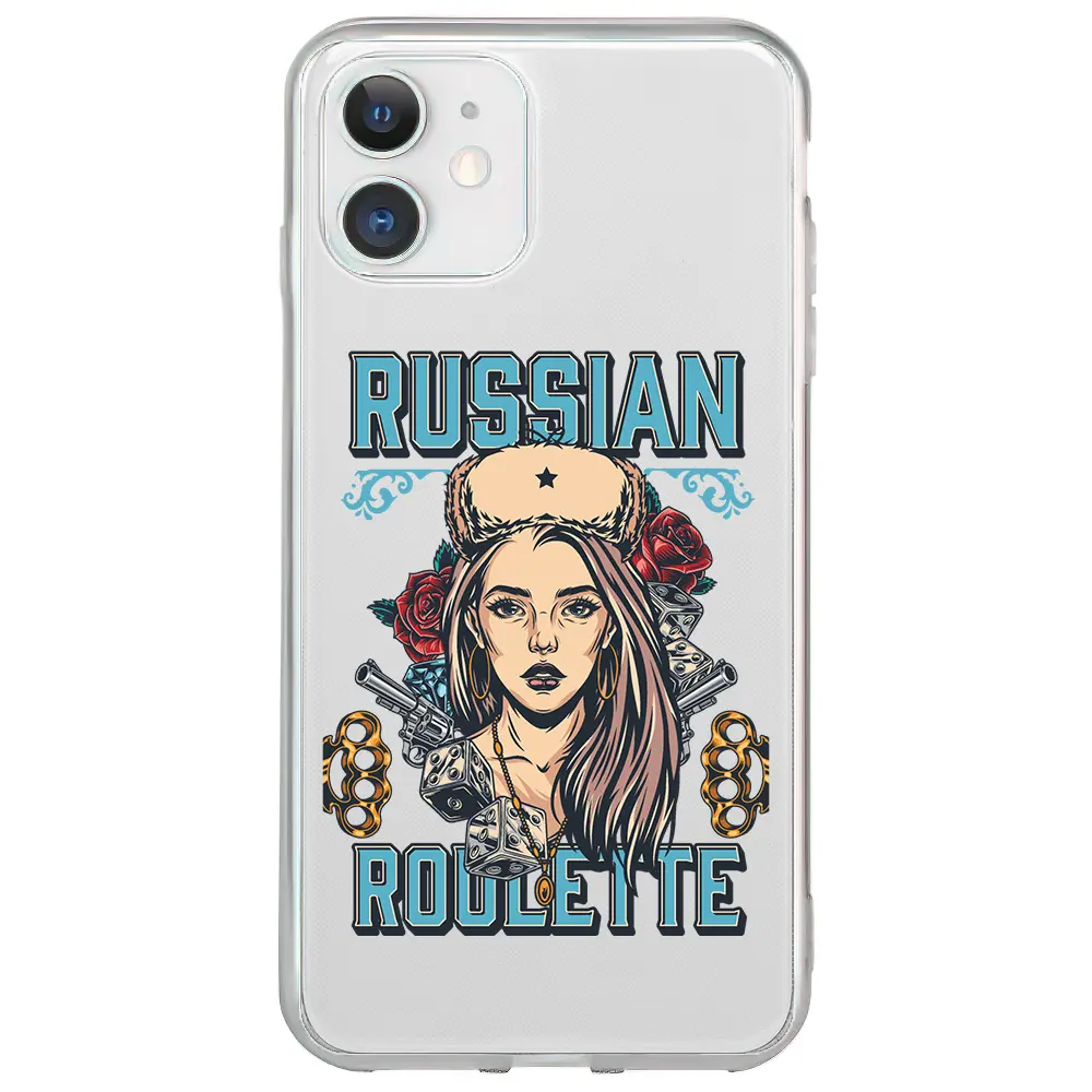 Apple iPhone 12 Şeffaf Telefon Kılıfı - Russian Girl