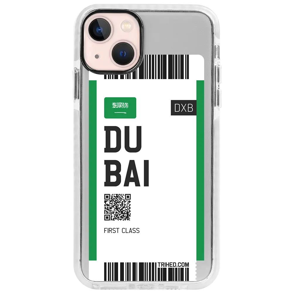 Apple iPhone 13 Beyaz Impact Premium Telefon Kılıfı - Dubai Bileti