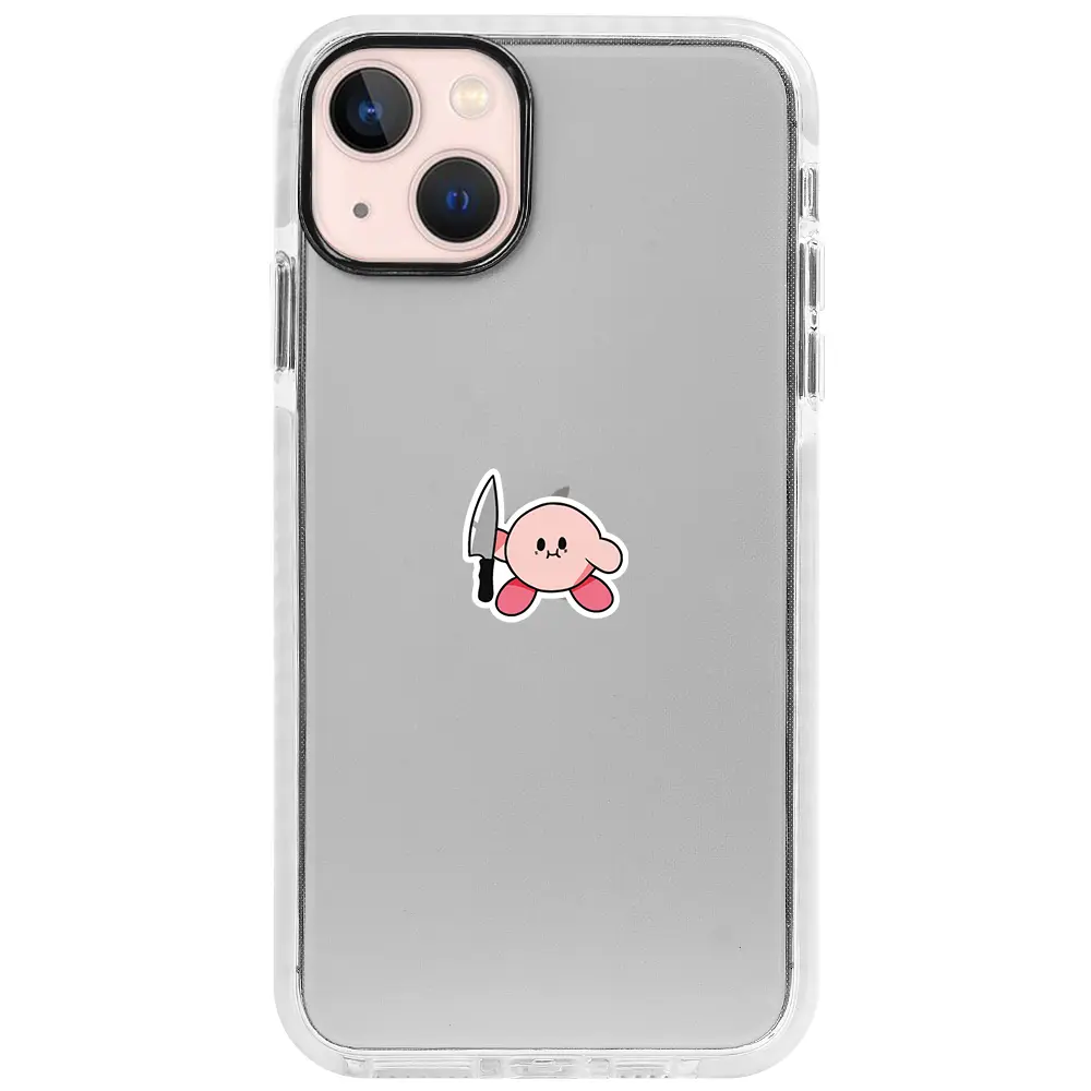Apple iPhone 13 Beyaz Impact Premium Telefon Kılıfı - Kirby
