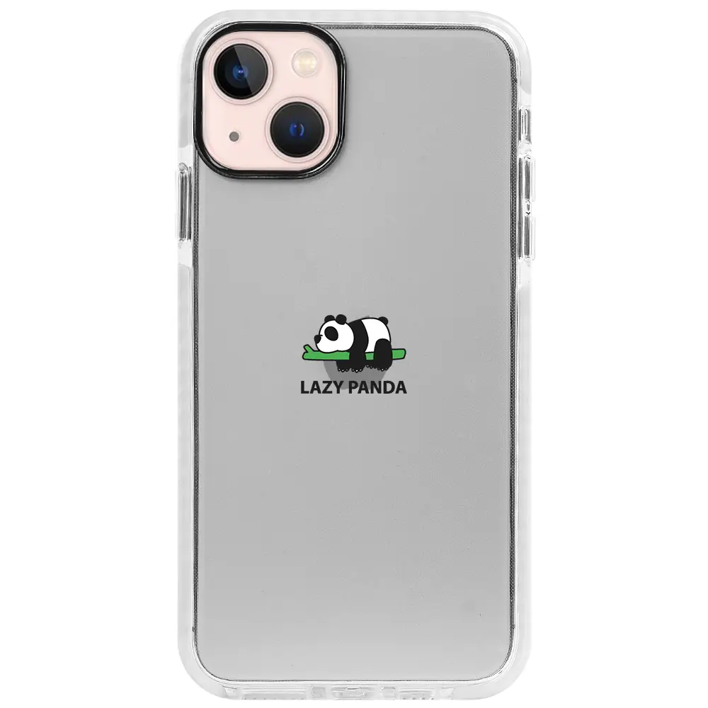 Apple iPhone 13 Beyaz Impact Premium Telefon Kılıfı - Lazy Panda