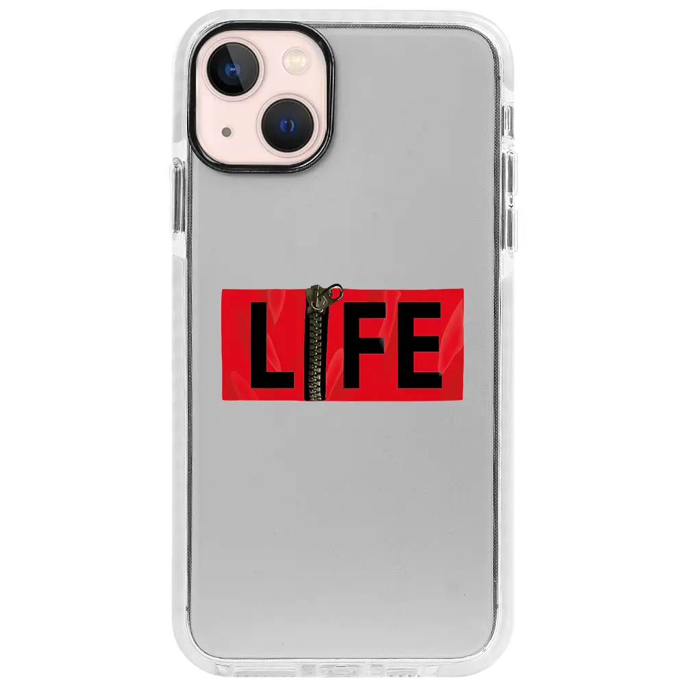 Apple iPhone 13 Beyaz Impact Premium Telefon Kılıfı - Life