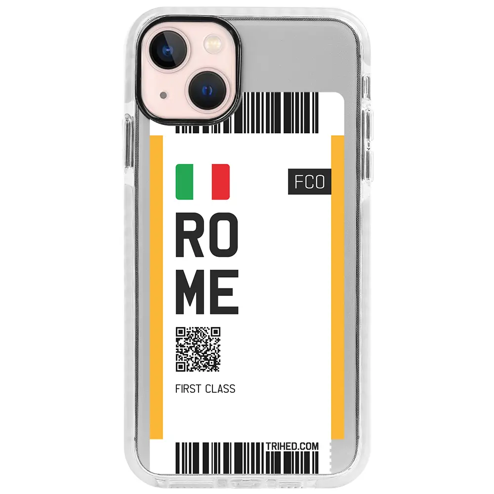 Apple iPhone 13 Beyaz Impact Premium Telefon Kılıfı - Rome Bileti