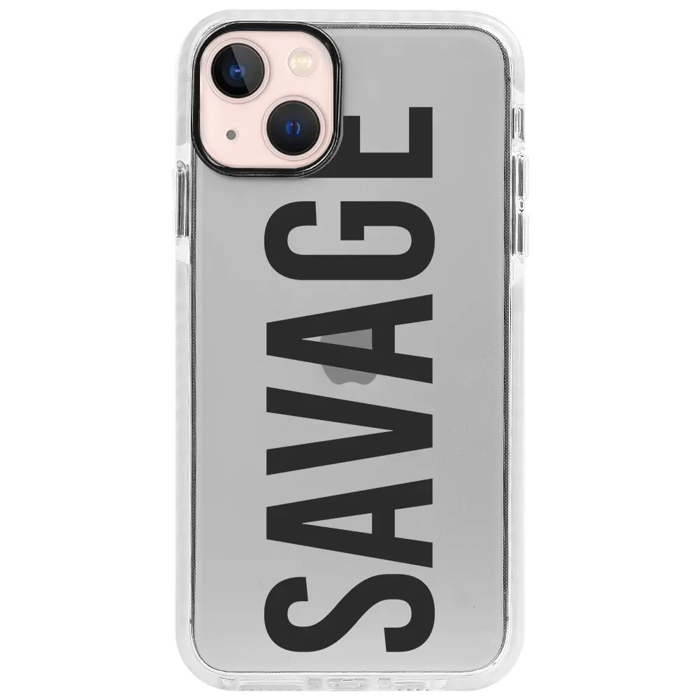 Apple iPhone 13 Beyaz Impact Premium Telefon Kılıfı - Savage