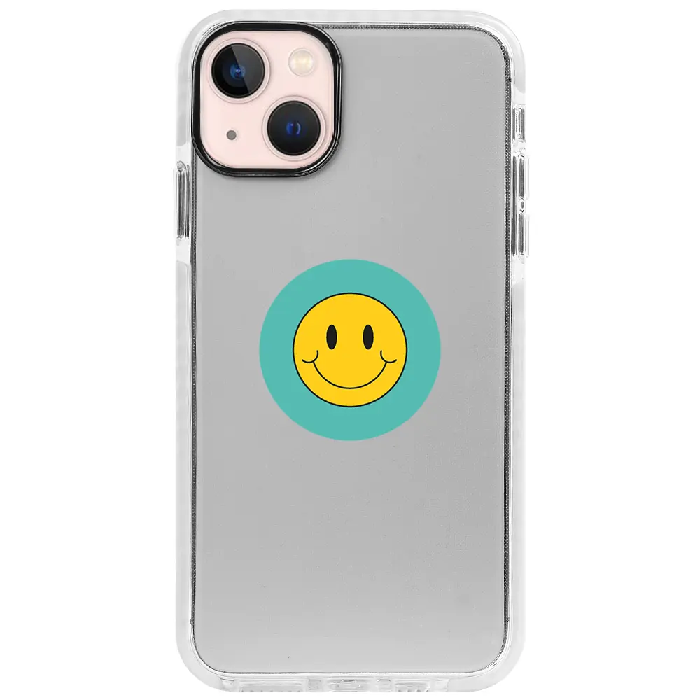 Apple iPhone 13 Beyaz Impact Premium Telefon Kılıfı - Smile 2