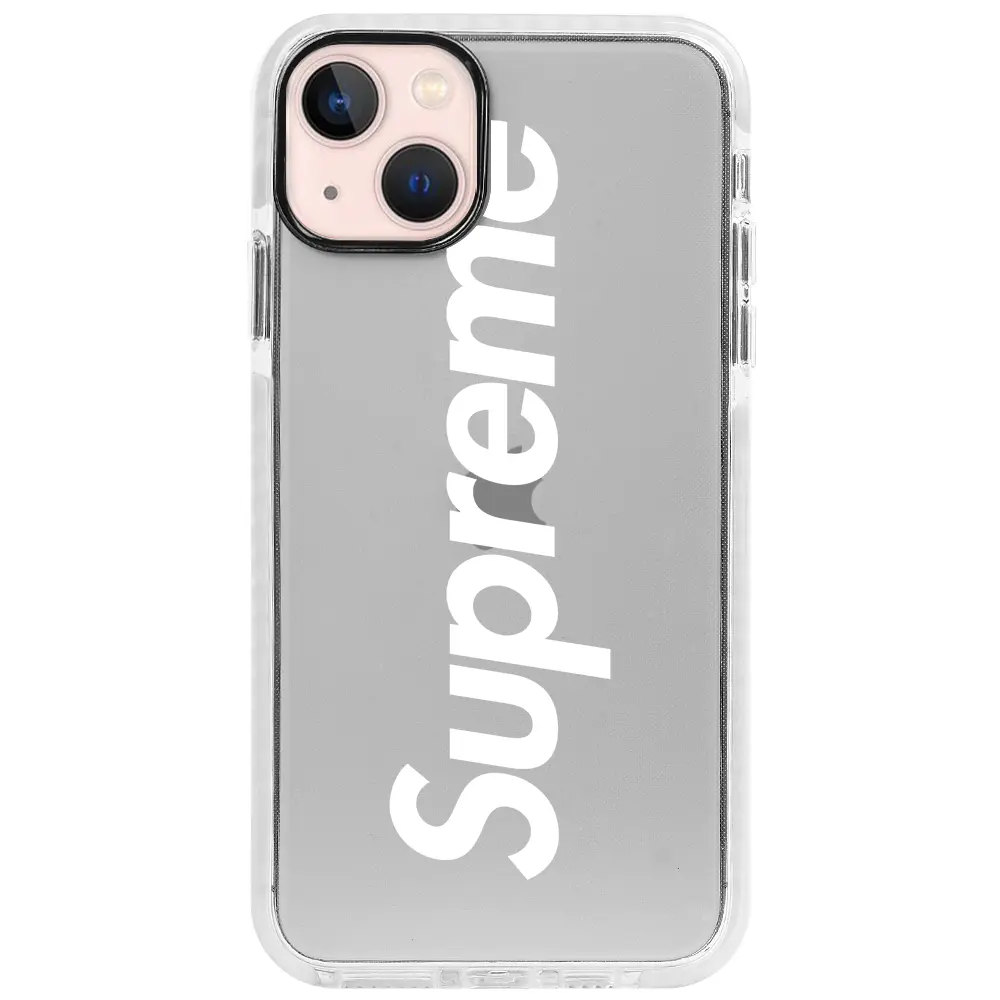Apple iPhone 13 Beyaz Impact Premium Telefon Kılıfı - Supreme