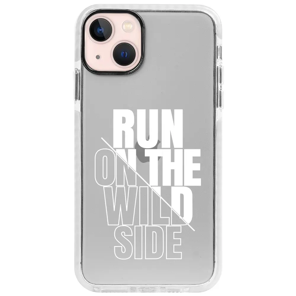 Apple iPhone 13 Beyaz Impact Premium Telefon Kılıfı - Wild Side