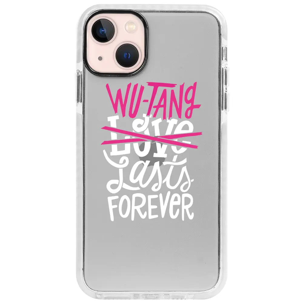 Apple iPhone 13 Beyaz Impact Premium Telefon Kılıfı - Wu-Tang