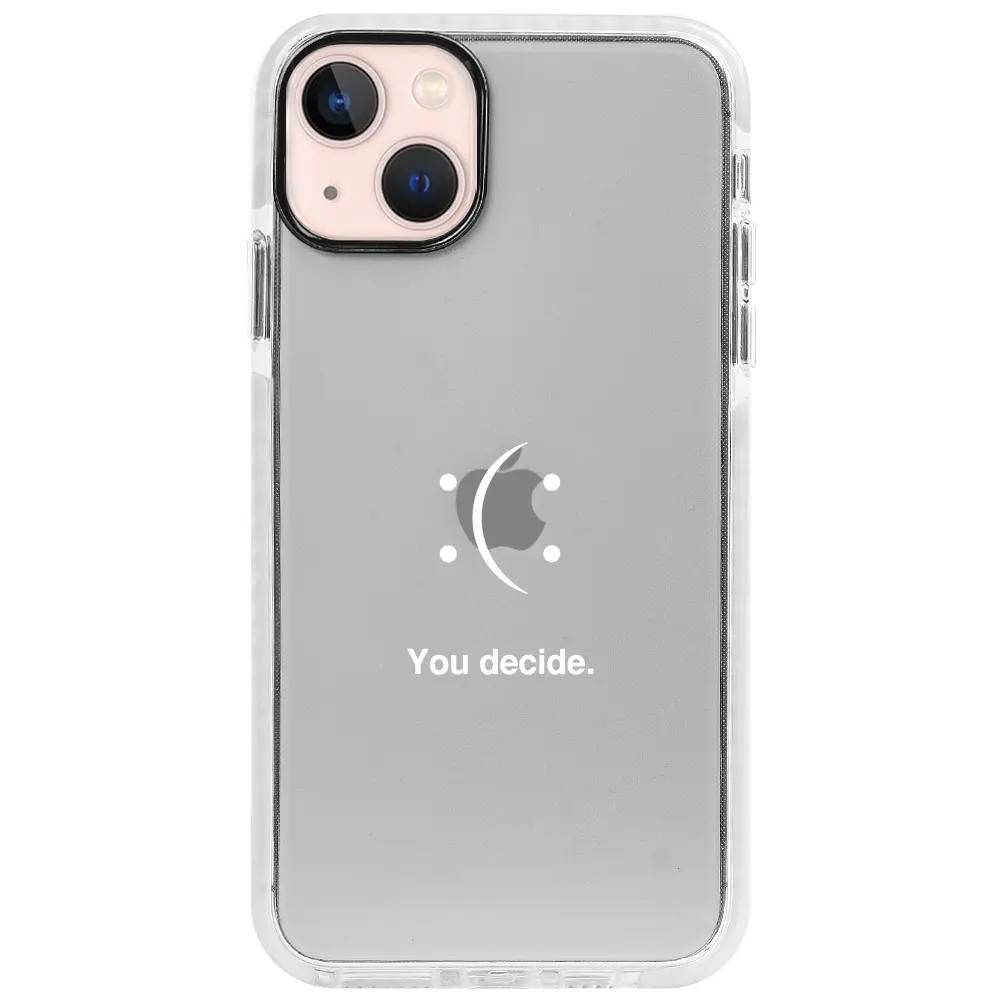 Apple iPhone 13 Beyaz Impact Premium Telefon Kılıfı - You Decide