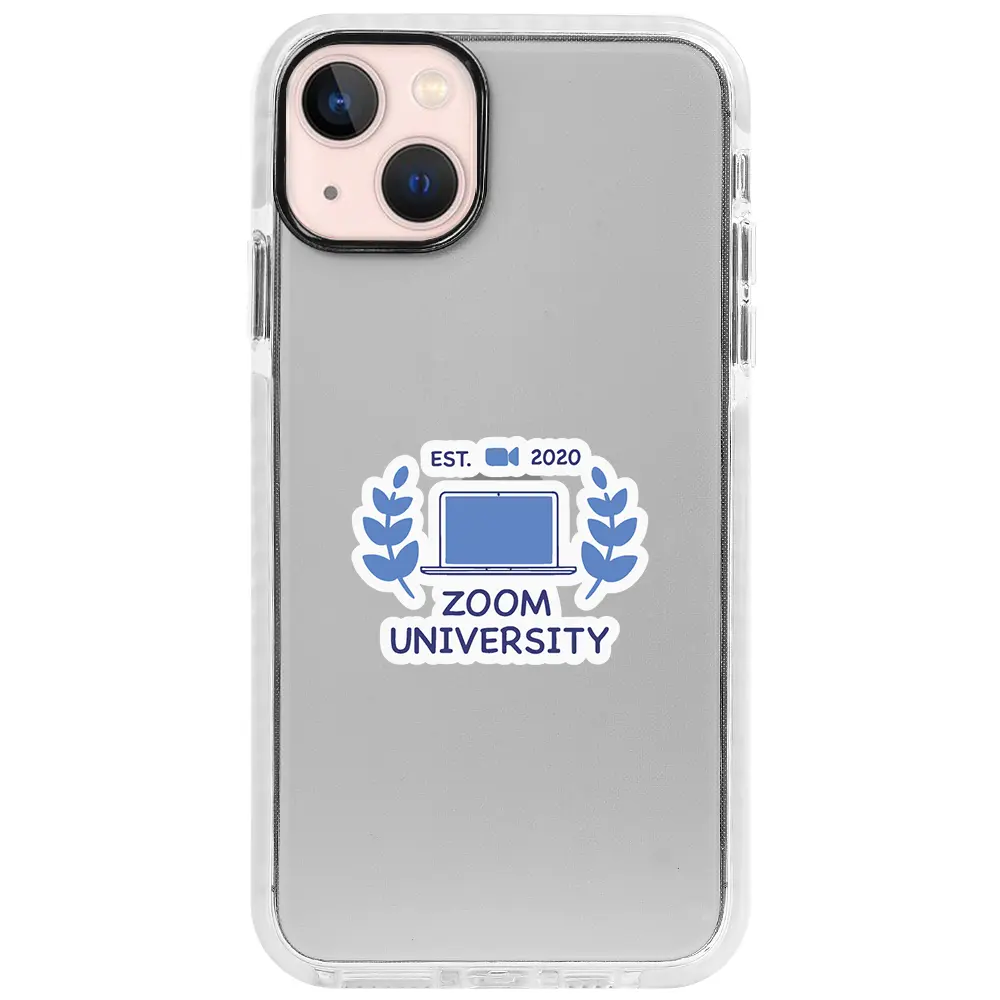 Apple iPhone 13 Beyaz Impact Premium Telefon Kılıfı - Zoom Üniversitesi