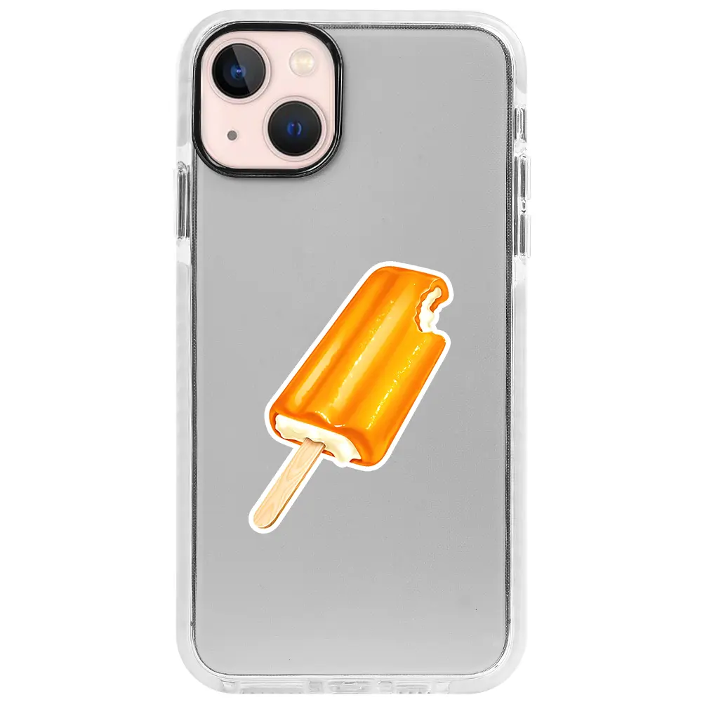 Apple iPhone 13 Mini Beyaz Impact Premium Telefon Kılıfı - Dondurma