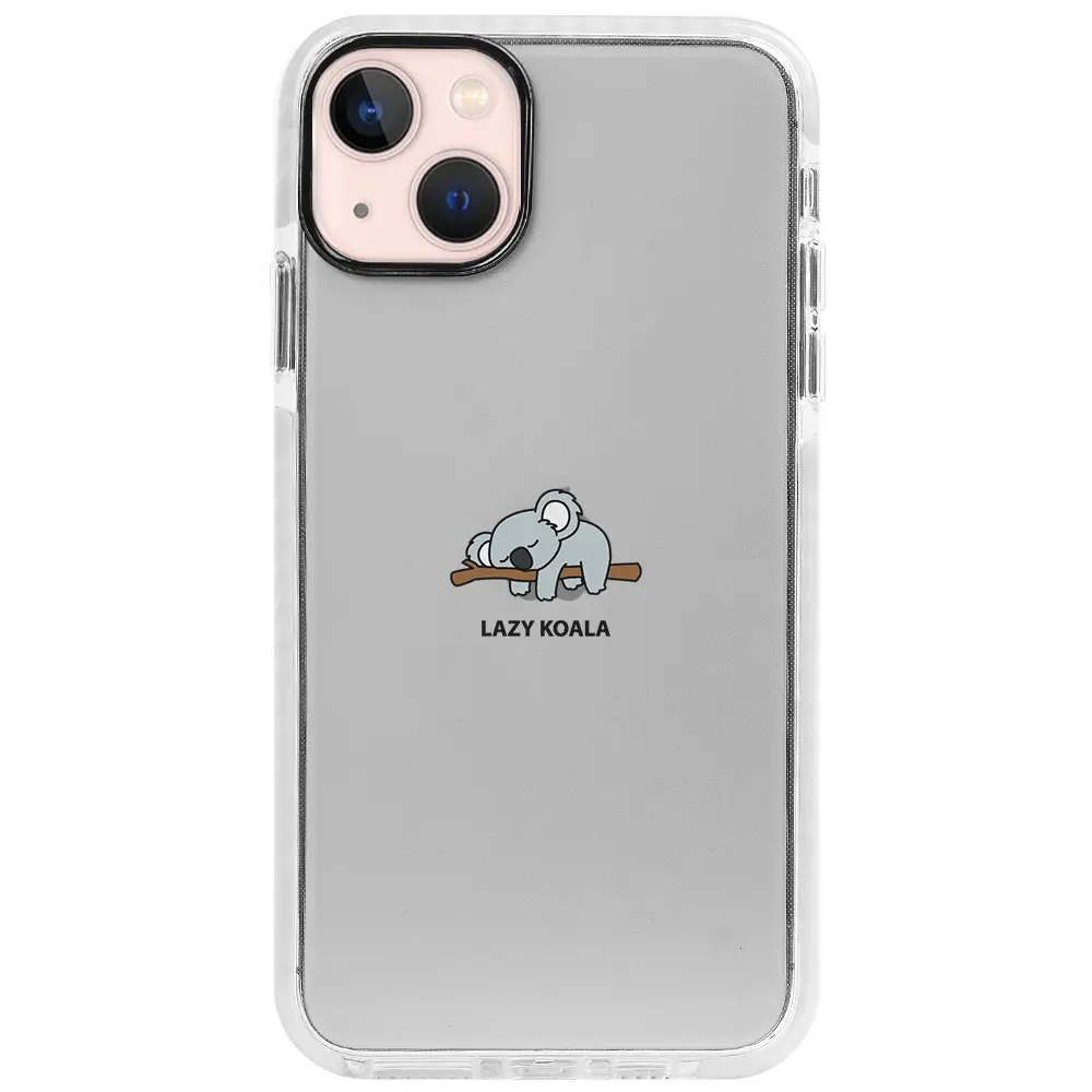 Apple iPhone 13 Mini Beyaz Impact Premium Telefon Kılıfı - Lazy Koala