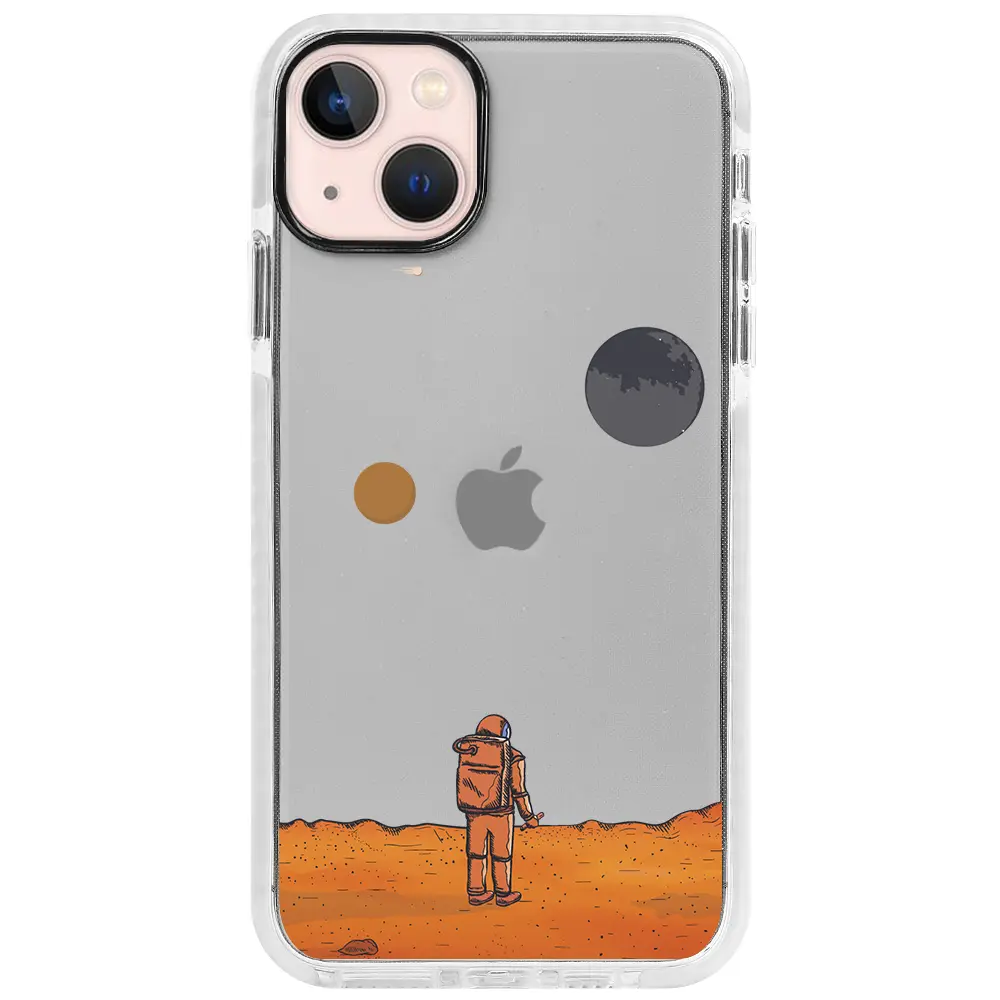 Apple iPhone 13 Mini Beyaz Impact Premium Telefon Kılıfı - Mars