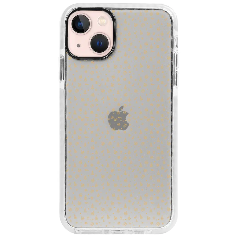 Apple iPhone 13 Mini Beyaz Impact Premium Telefon Kılıfı - Merry Christmas