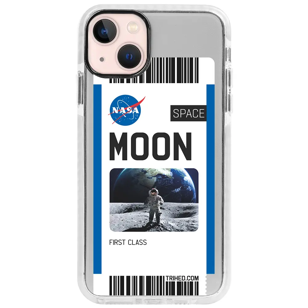Apple iPhone 13 Mini Beyaz Impact Premium Telefon Kılıfı - Moon Bileti