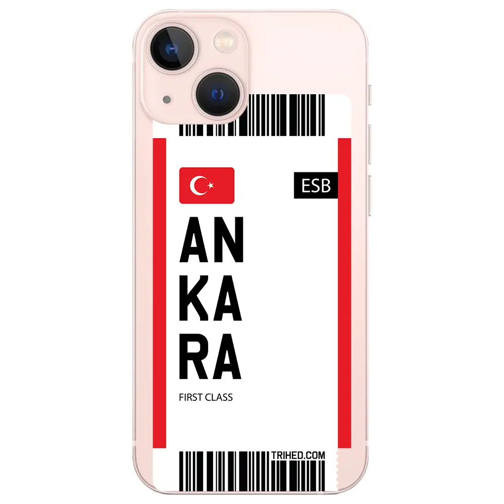 Apple iPhone 13 Mini Şeffaf Telefon Kılıfı - Ankara Bileti