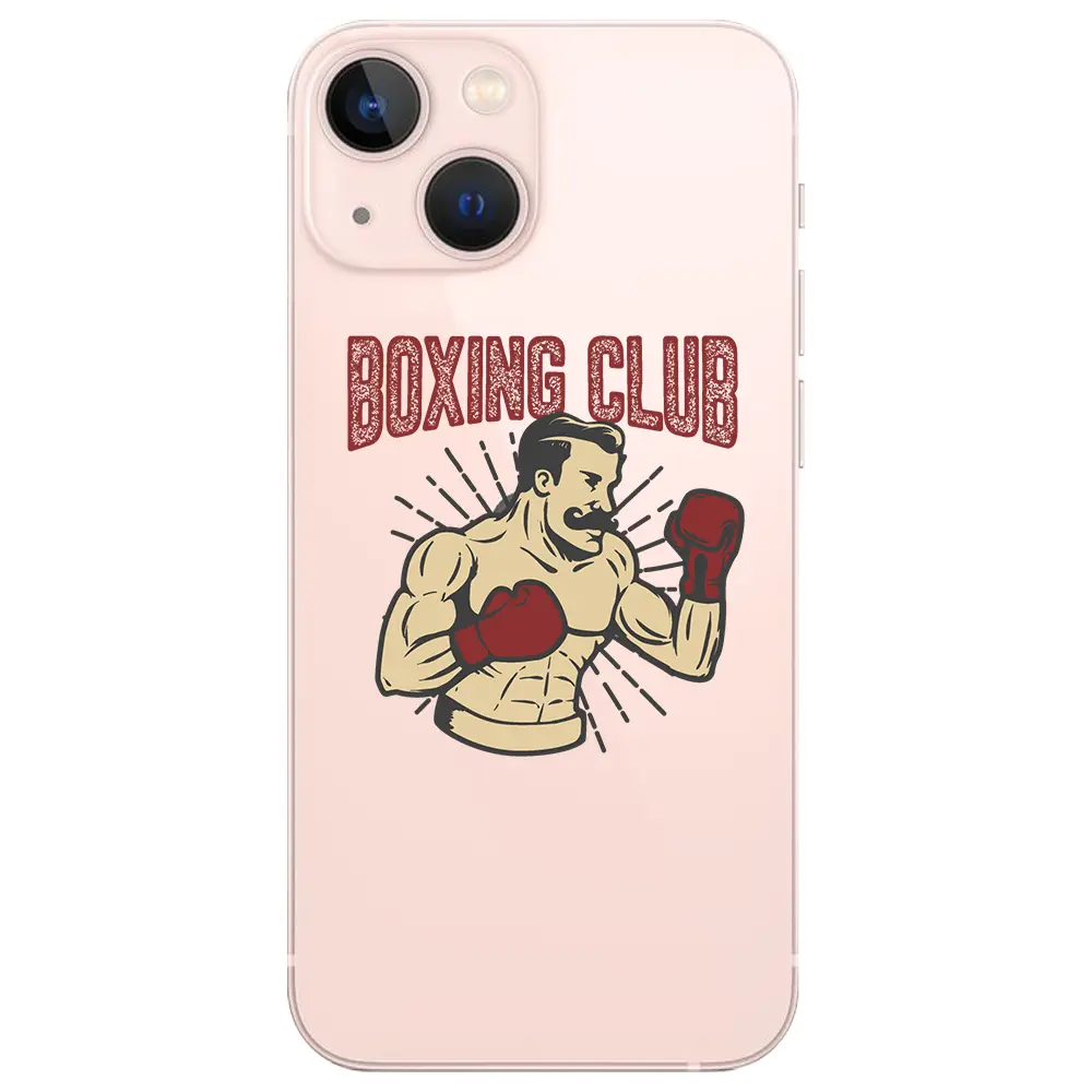 Apple iPhone 13 Mini Şeffaf Telefon Kılıfı - Boxing Club