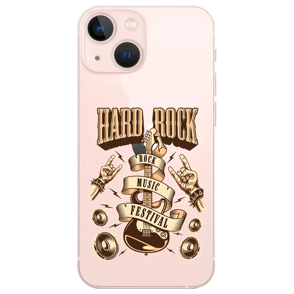 Apple iPhone 13 Mini Şeffaf Telefon Kılıfı - Hard Rock