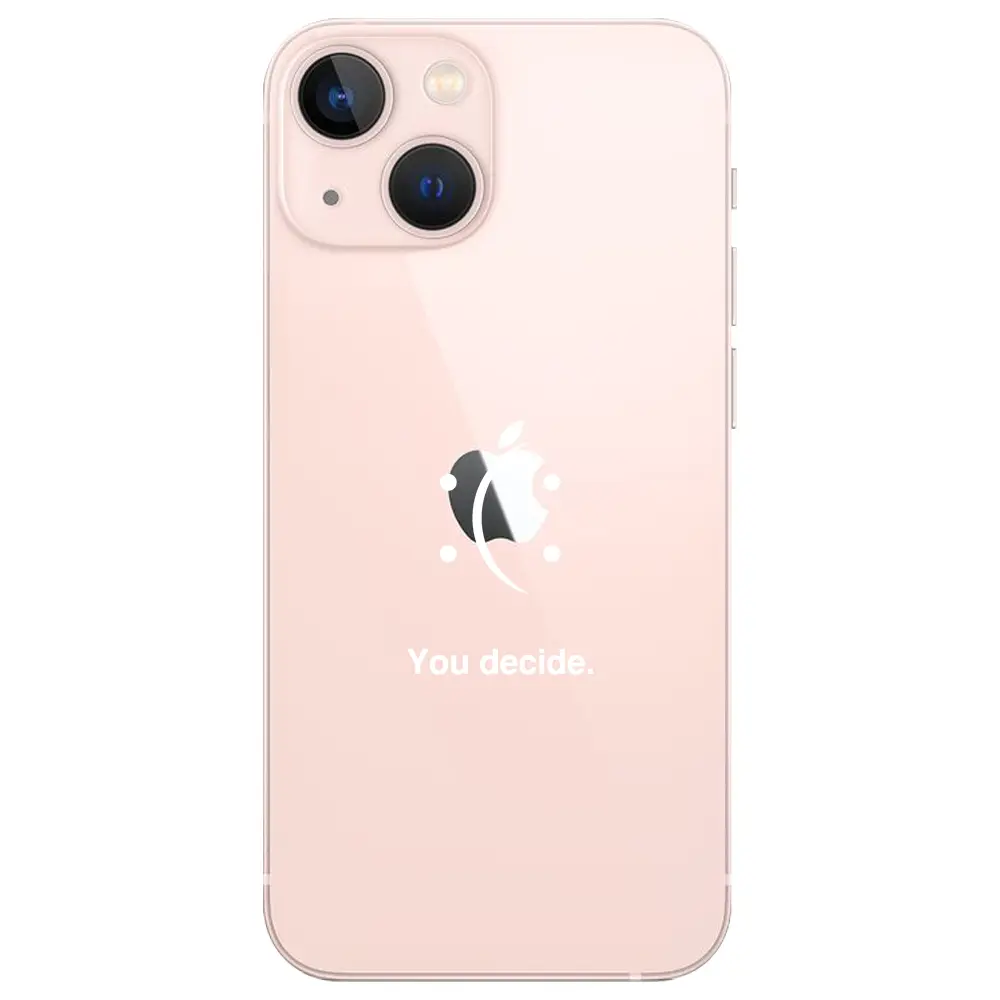 Apple iPhone 13 Mini Şeffaf Telefon Kılıfı - You Decide