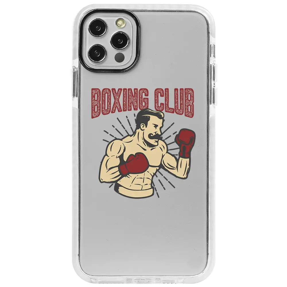 Apple iPhone 13 Pro Beyaz Impact Premium Telefon Kılıfı - Boxing Club