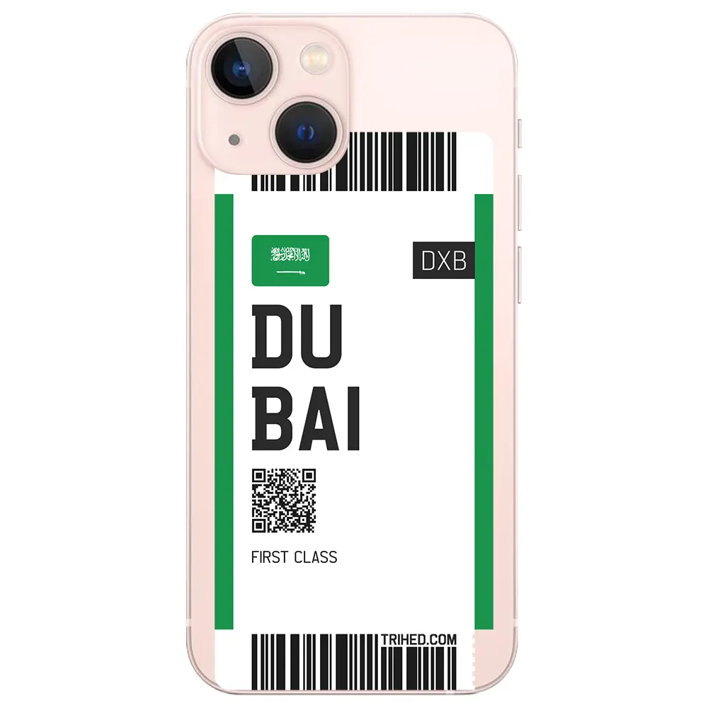 Apple iPhone 13 Şeffaf Telefon Kılıfı - Dubai Bileti
