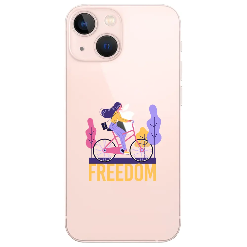 Apple iPhone 13 Şeffaf Telefon Kılıfı - Freedom